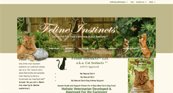 Desktop Screenshot of felineinstincts.com